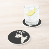 Husky Untersetzer Custom Husky Puppy Dog Untersetz (Seite)