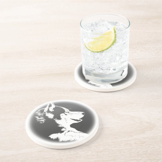 Husky Untersetzer Husky Puppy Dog Untersetzer (Seite)