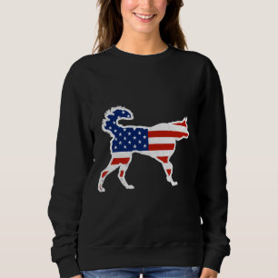 Husky US Flagge Patriot Dog Sweatshirt