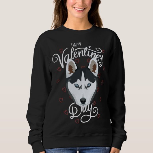 Husky Valentine s Day Sweatshirt (Vorderseite)