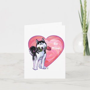 Husky-Valentinstag Feiertagskarte