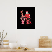 Husky-Valentinstag-Geschenk | Husky Herz Design Poster (Küche)