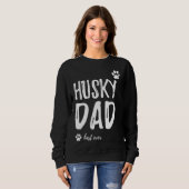 Husky Vater Beste Idee Sweatshirt (Vorne ganz)