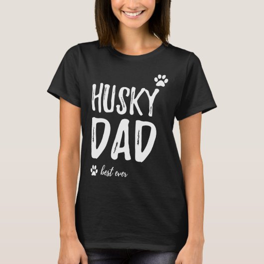 Husky Vater Beste Idee T-Shirt (Vorderseite)