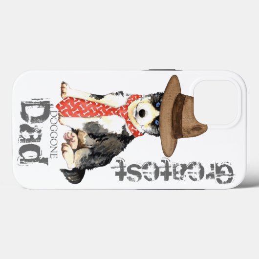 Husky Vater Case-Mate iPhone Hülle (Rückseite (Horizontal))