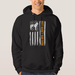 Husky Vater Ever American Flag Hoodie