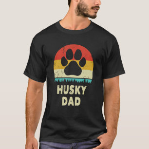 Husky-Vater für Männer Sibirischer Husky-Hund Vint T-Shirt