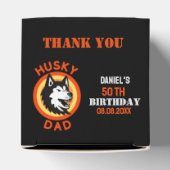 Husky Vater, Hund Vater Birthday Gefallen Box Geschenkschachtel (Oben)