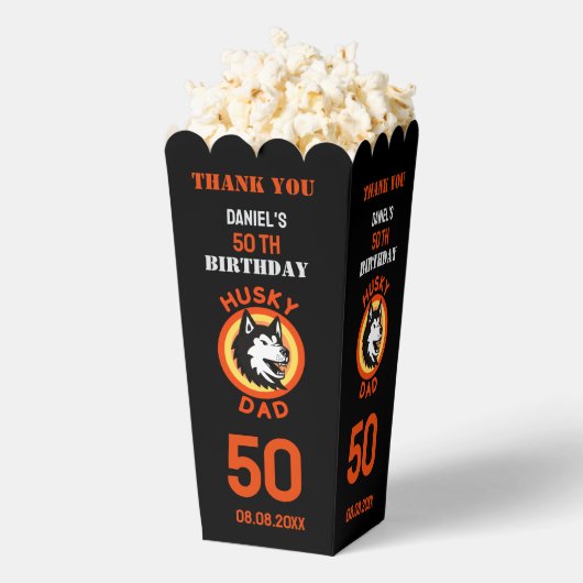 Husky Vater, Hund Vater Birthday Gefallen Box Geschenkschachtel (Geplatzt)