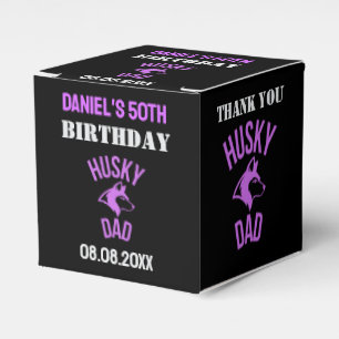 Husky Vater, Hund Vater Birthday Gefallen Box Geschenkschachtel