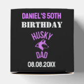 Husky Vater, Hund Vater Birthday Gefallen Box Geschenkschachtel (Oben)