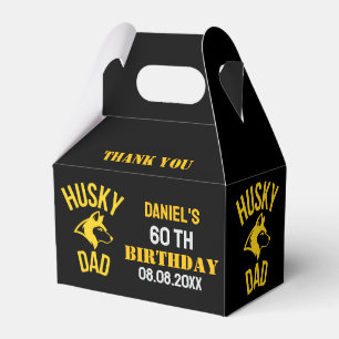 Husky Vater, Hund Vater Geburtstag Geschenkschachtel