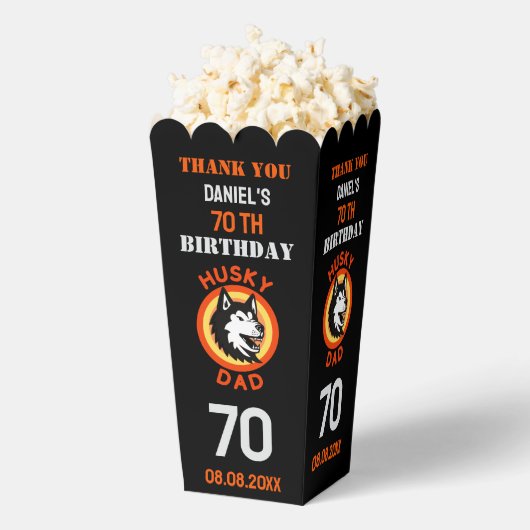 Husky Vater, Hund Vater Geburtstag Geschenkschachtel (Geplatzt)