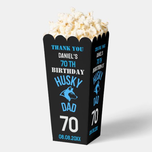 Husky Vater, Hund Vater Geburtstag Geschenkschachtel (Geplatzt)