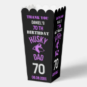 Husky Vater, Hund Vater Geburtstag Geschenkschachtel (Vorderseite)