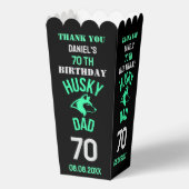 Husky Vater, Hund Vater Geburtstag Geschenkschachtel (Vorderseite)