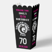 Husky Vater, Hund Vater Geburtstag Geschenkschachtel (Rückseite)