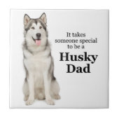 Husky Vater Keramik Tile Fliese (Vorderseite)