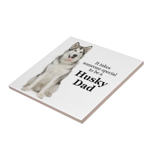 Husky Vater Keramik Tile Fliese (Seite)