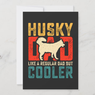 Husky Vater, Regular Vater Zum Coolness Funny hina Feiertagskarte