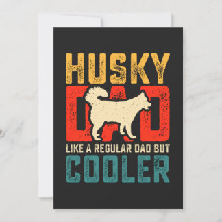 Husky Vater, Regular Vater Zum Coolness Funny hina Feiertagskarte