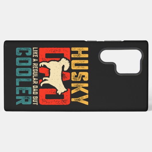 Husky Vater, Regular Vater Zum Coolness Funny hina Samsung Galaxy Hülle (Rückseite (Horizontal))