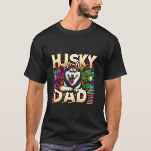 Husky-Vater Sibirischer Husky Hund Haustier für Mä T-Shirt
