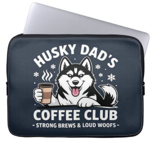 "Husky Vaters Coffee Club" - Dog Lover & Coffe Fan Laptopschutzhülle