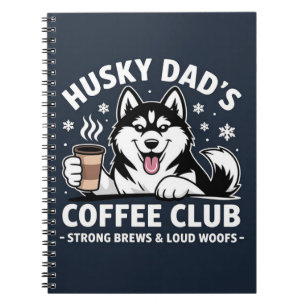 "Husky Vaters Coffee Club" - Dog Lover & Coffe Fan Notizblock
