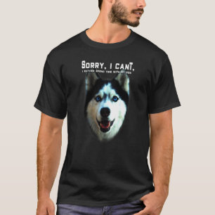 Husky verbringt Zeit mit meinem Hund 3d T-Shirt