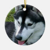 Husky-Verzierung Keramik Ornament (Vorne)