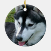 Husky-Verzierung Keramik Ornament (Hinten)