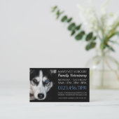 Husky, Veterinär, Veterinärdienst Visitenkarte (Stehend Vorderseite)