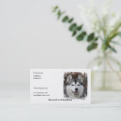Husky-Visitenkarte Visitenkarte (Stehend Vorderseite)