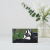 Husky-Visitenkarten Visitenkarte (Stehend Vorderseite)