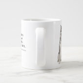 Husky vs Ehefrau Jumbo Tasse (Rückseite)