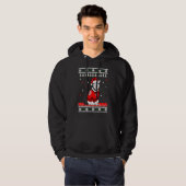 Husky Wearing Weihnachtsmannmütze Tree Hoodie (Vorne ganz)