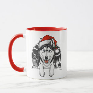 Husky Weihnachten – Festlicher Winterhund Tasse