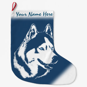 Husky Weihnachten Strumpf Personalisiert Hund Stru Großer Weihnachtsstrumpf