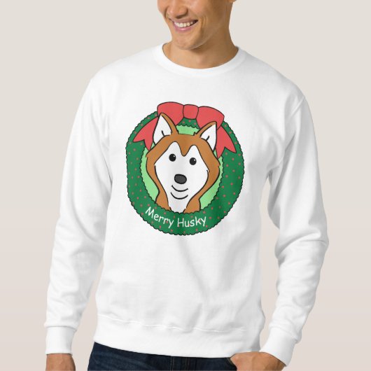 Husky-Weihnachten Sweatshirt (Vorderseite)