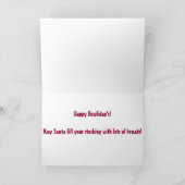 Husky-Weihnachtsfeiertags-Karte Feiertagskarte (Innenseite)