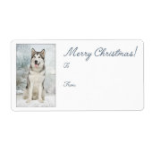 Husky Weihnachtsgeschenke Stickers (Vorne)