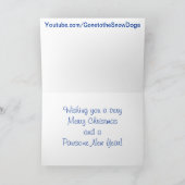 Husky-Weihnachtskarte Feiertagskarte (Innenseite)