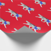 Husky-WeihnachtsPackpapier Geschenkpapier (Ecke)