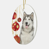 Husky Weihnachtsschmuck (Links)