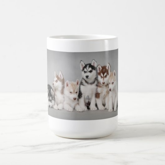 Husky-Welpen Kaffeetasse (Mittel)