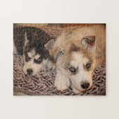 Husky-Welpen-Puzzlespiel Puzzle (Horizontal)