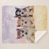 Husky-Welpen Sherpadecke (Vorderseite (Horizontal))