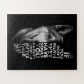 Husky, wenn du nicht glaubst, dass sie Soule Hunde Puzzle (Horizontal)