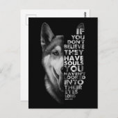 Husky, wenn Sie nicht glauben, dass sie Soule Hund Postkarte (Vorne/Hinten)